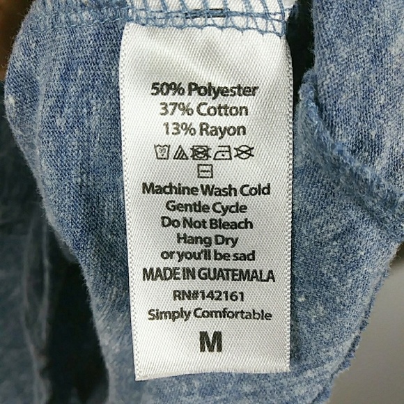 🌟 3/30 LuLaroe Randy Marled Gold Blue Raglan - Picture 3 of 5